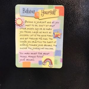 “Believe in Yourself” Blue Mountain Magnet